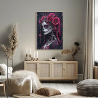 Día de los Muertos Skeleton Art Cultural Poster