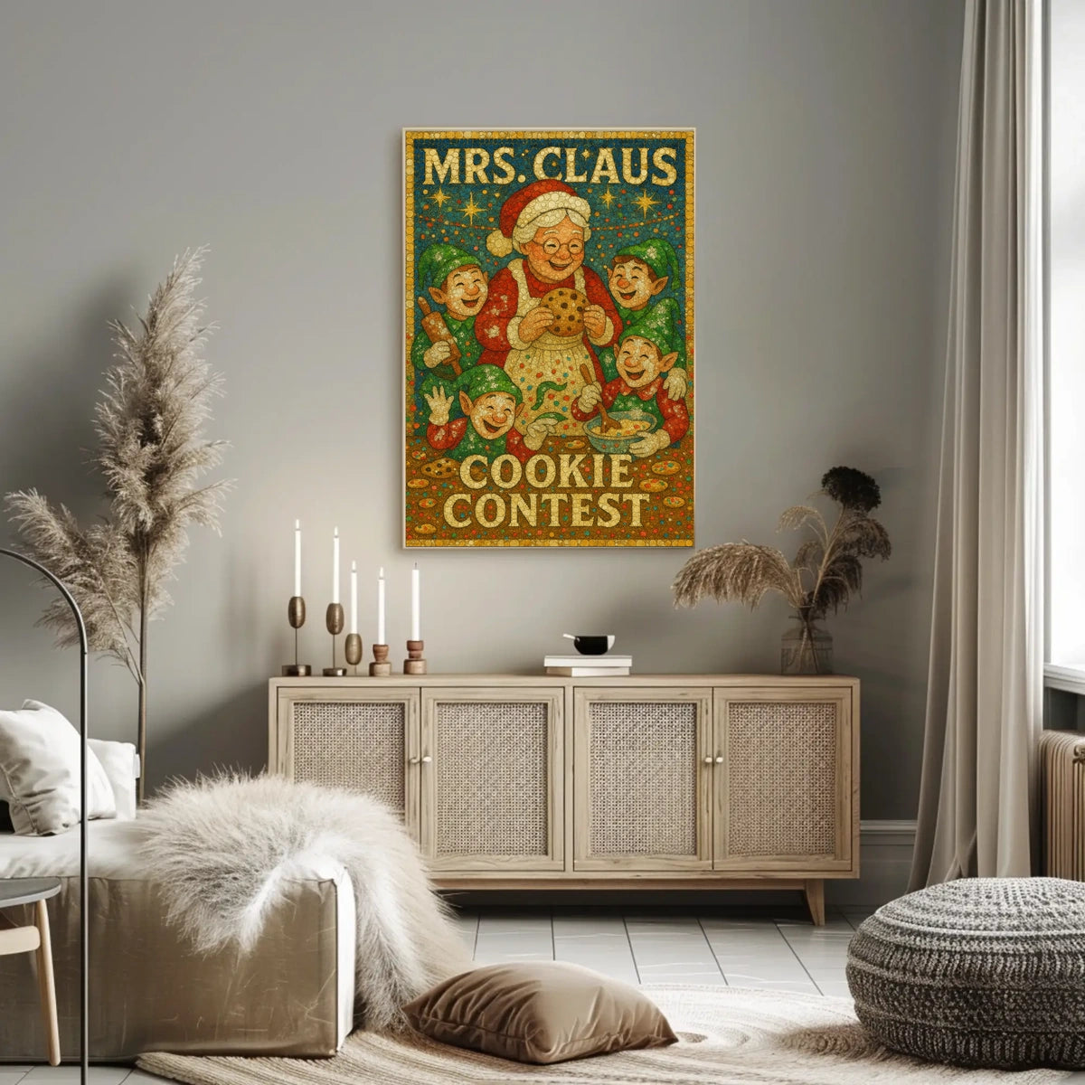 Mrs. Claus Cookie Contest Poster