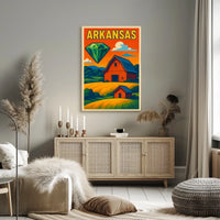Arkansas Gemstone Landscape Poster