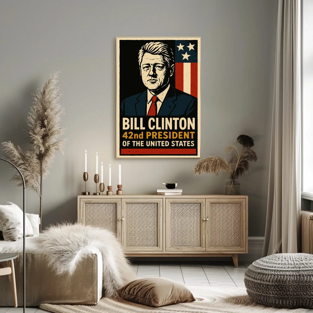 Bill Clinton 42nd President Poster