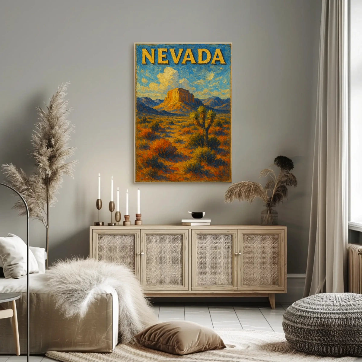 Nevada Desert Landscape Poster