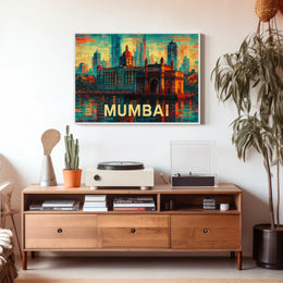 Mumbai Skyline Poster