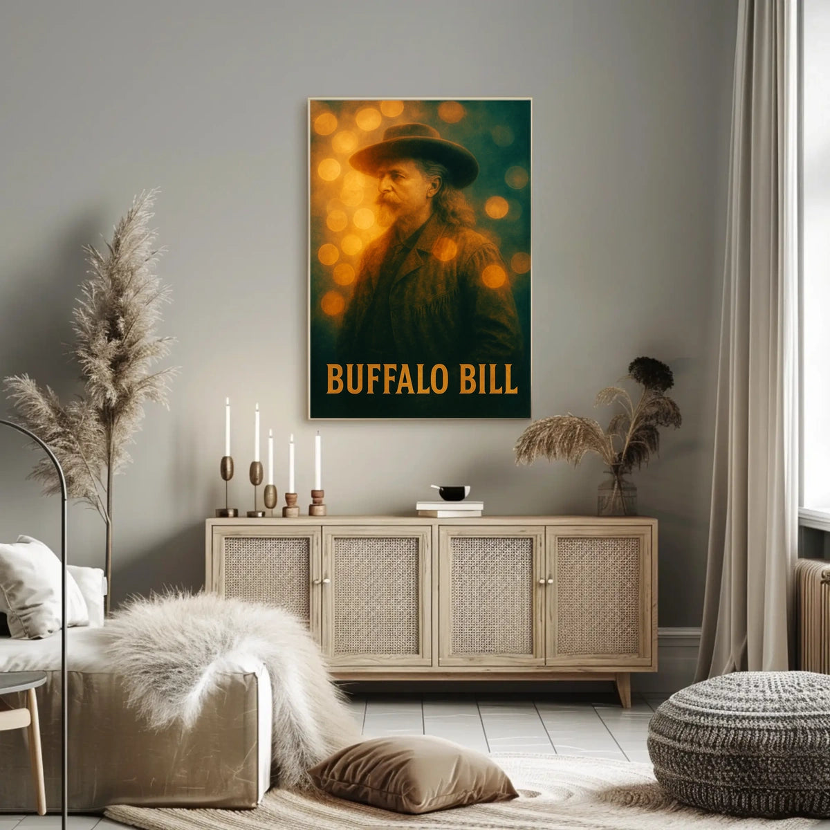 Buffalo Bill Wild West Cultural Vintage Heritage Poster