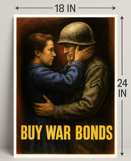 Buy War Bonds Poster PosterGoat