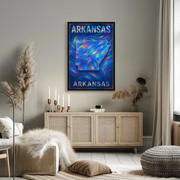 Arkansas In Vibrant Colors Poster