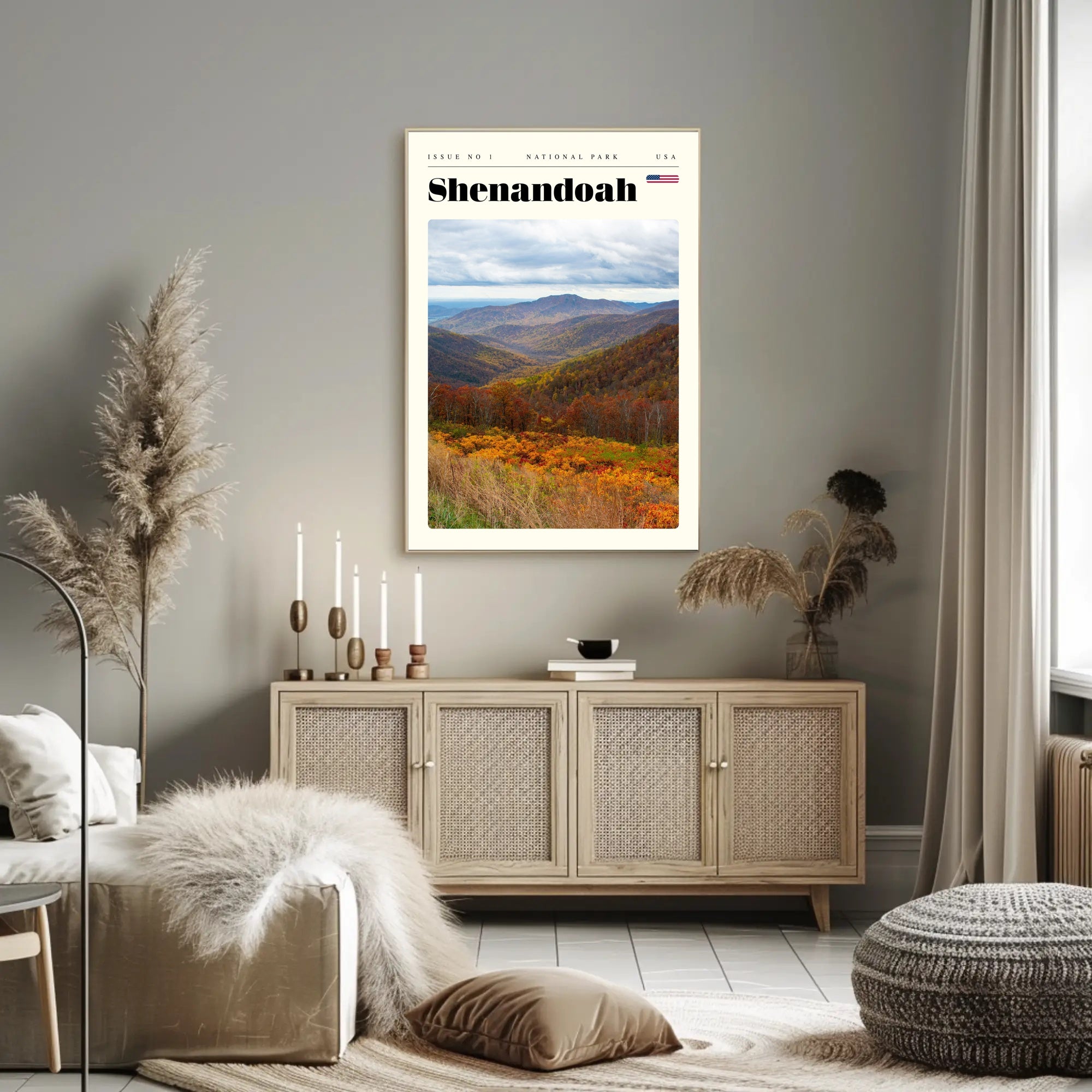 Shenandoah Scenic National Park Poster Print