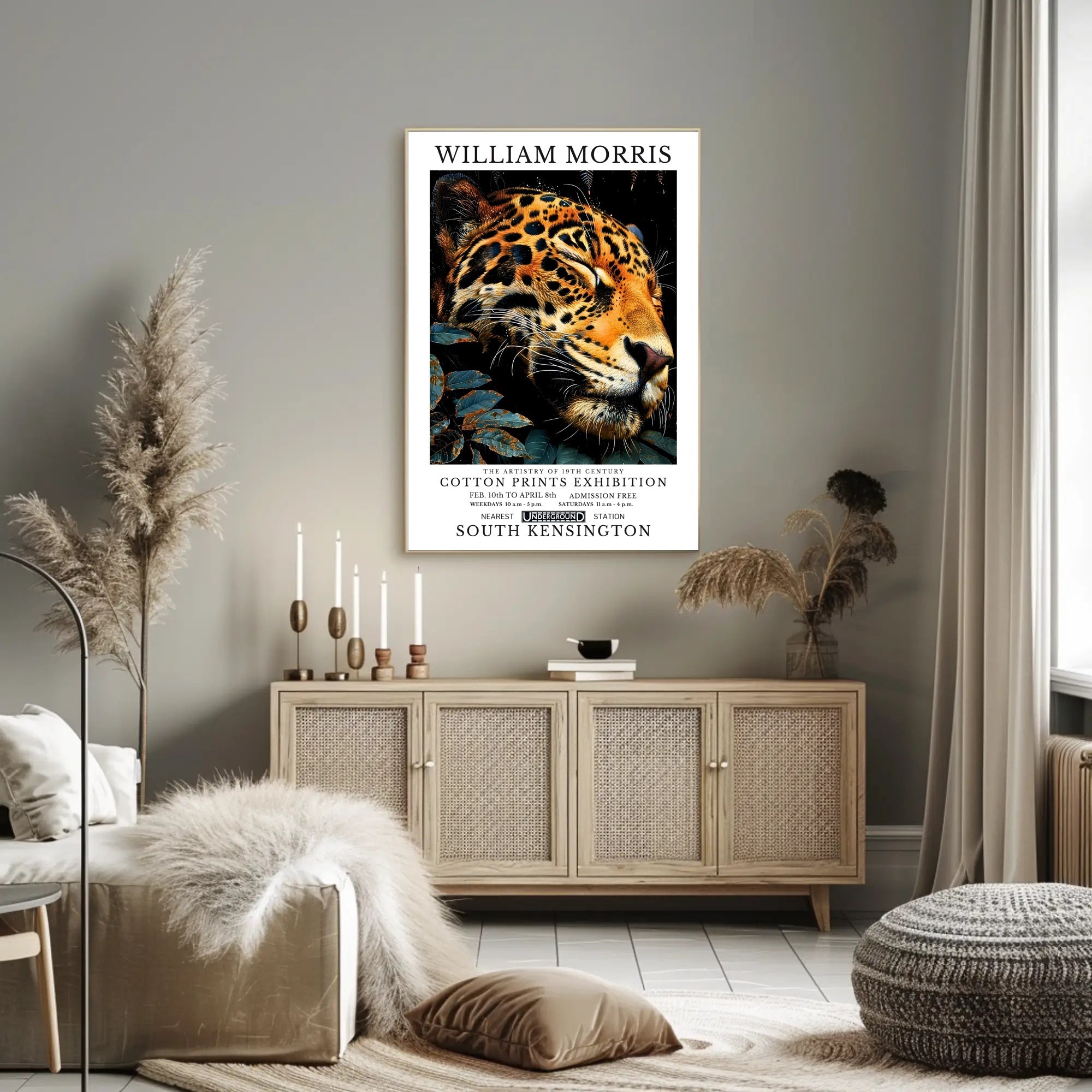 William Morris Leopard Art: Cultural or Heritage Poster