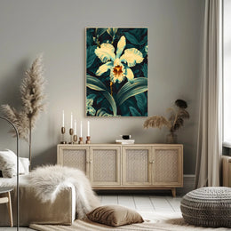 Enchanting Orchid Illustration William Morris Art Poster