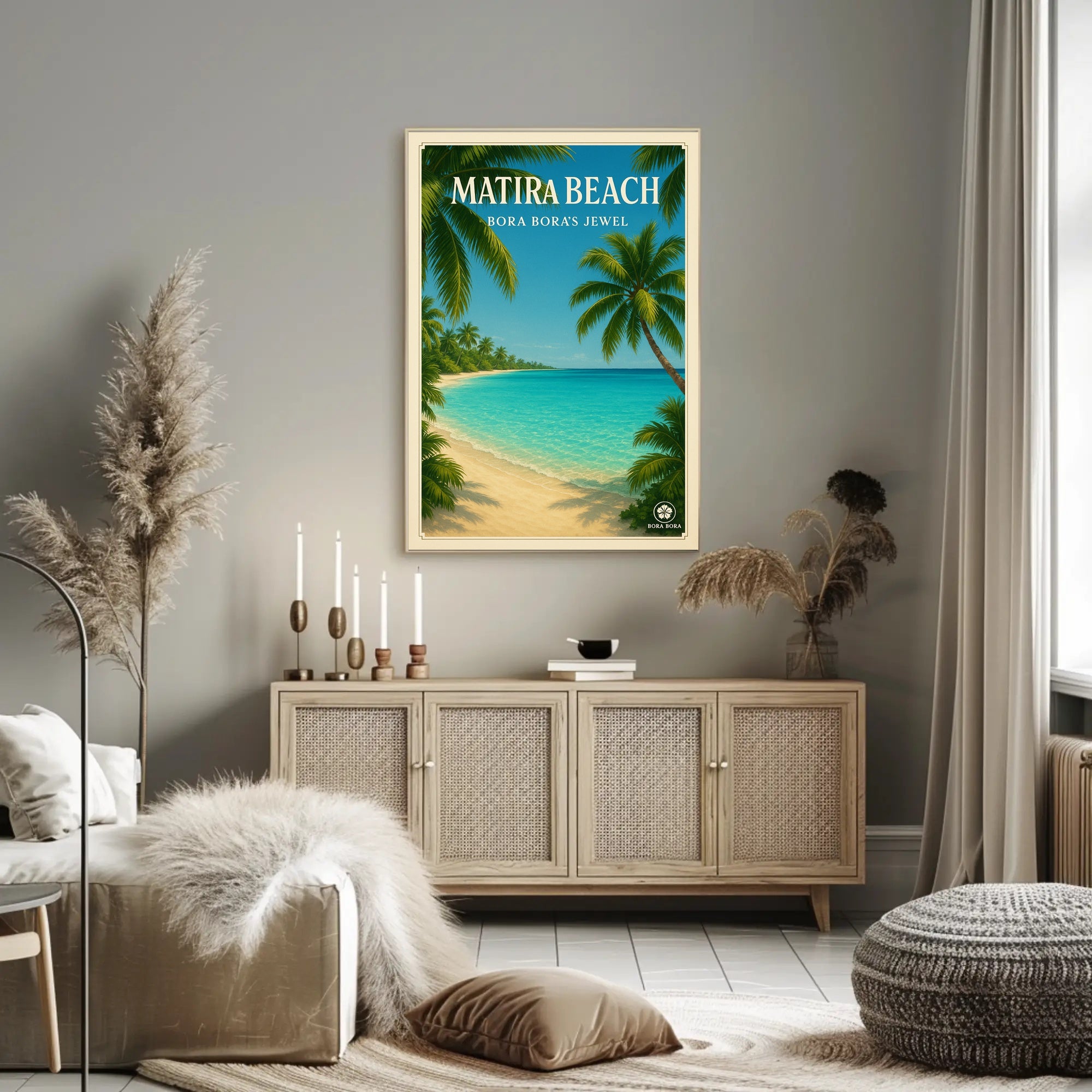 Tropical Paradise Getaway: Vintage Travel Poster PosterGoat