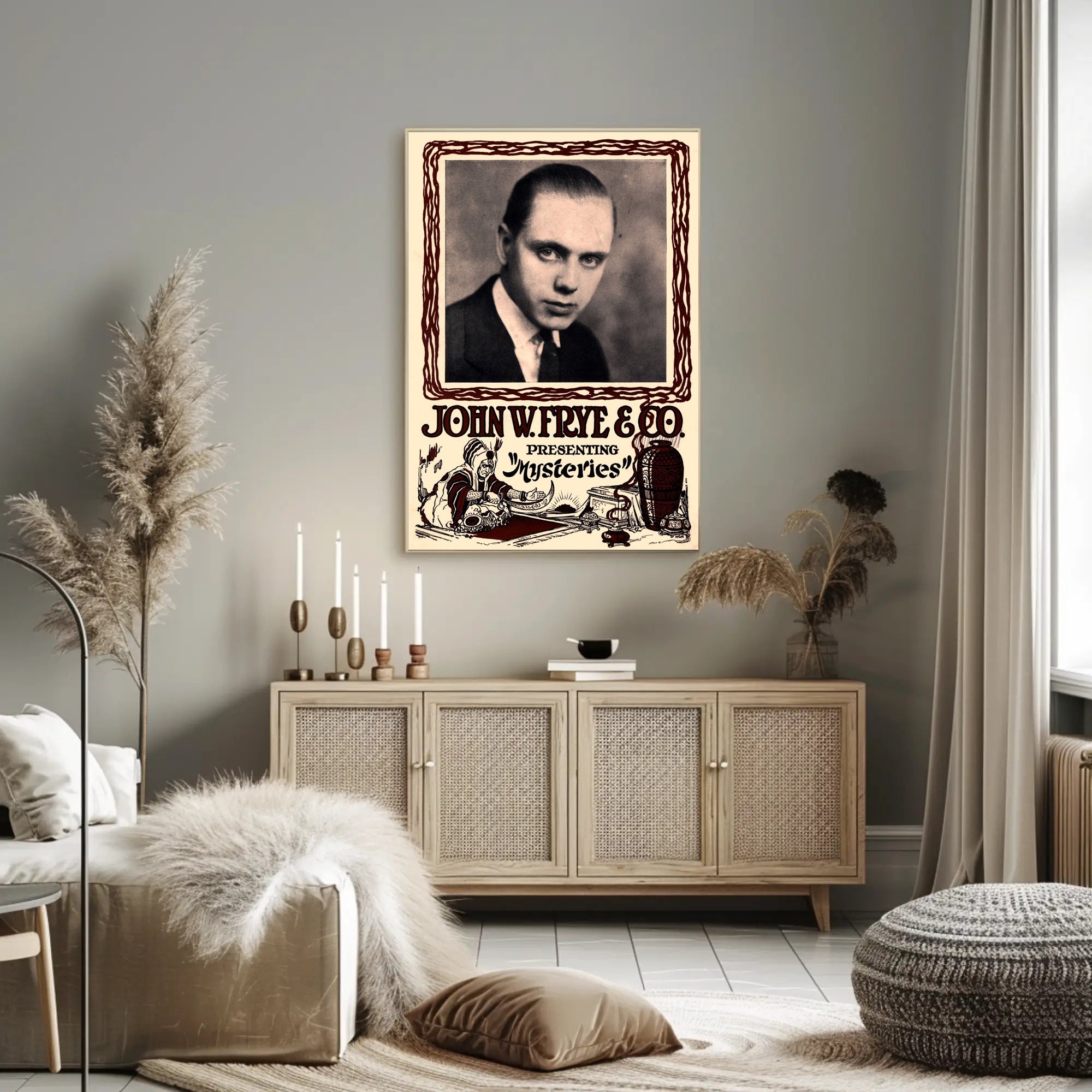 Mystery and Magic Show Vintage Poster