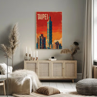Taipei Skyline Poster