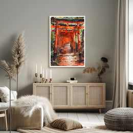 Fushimi Inari Shrine Torii Gates Cultural Heritage Poster PosterGoat