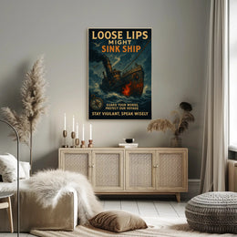 Loose Lips Might Sink Ships Poster