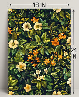 Vibrant Floral Tapestry William Morris Art Poster