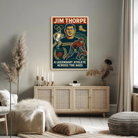 Celebrating a Sports Icon Jim Thorpe Poster