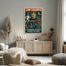 Celebrating a Sports Icon Jim Thorpe Poster