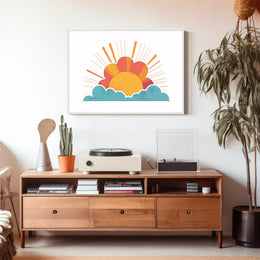 Sunrise Art Poster: Hopeful New Beginnings Decor