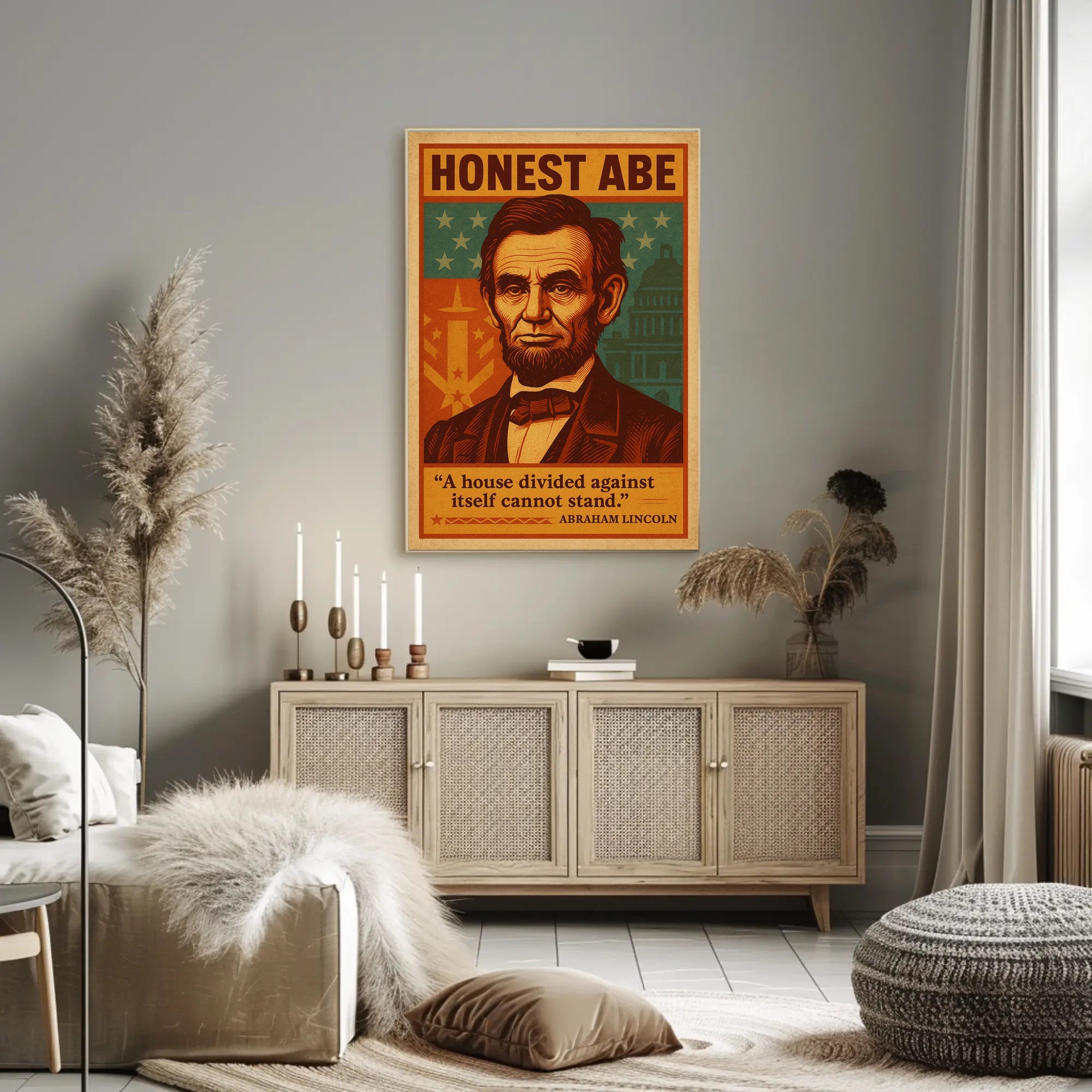 Abraham Lincoln "Honest Abe" Poster PosterGoat