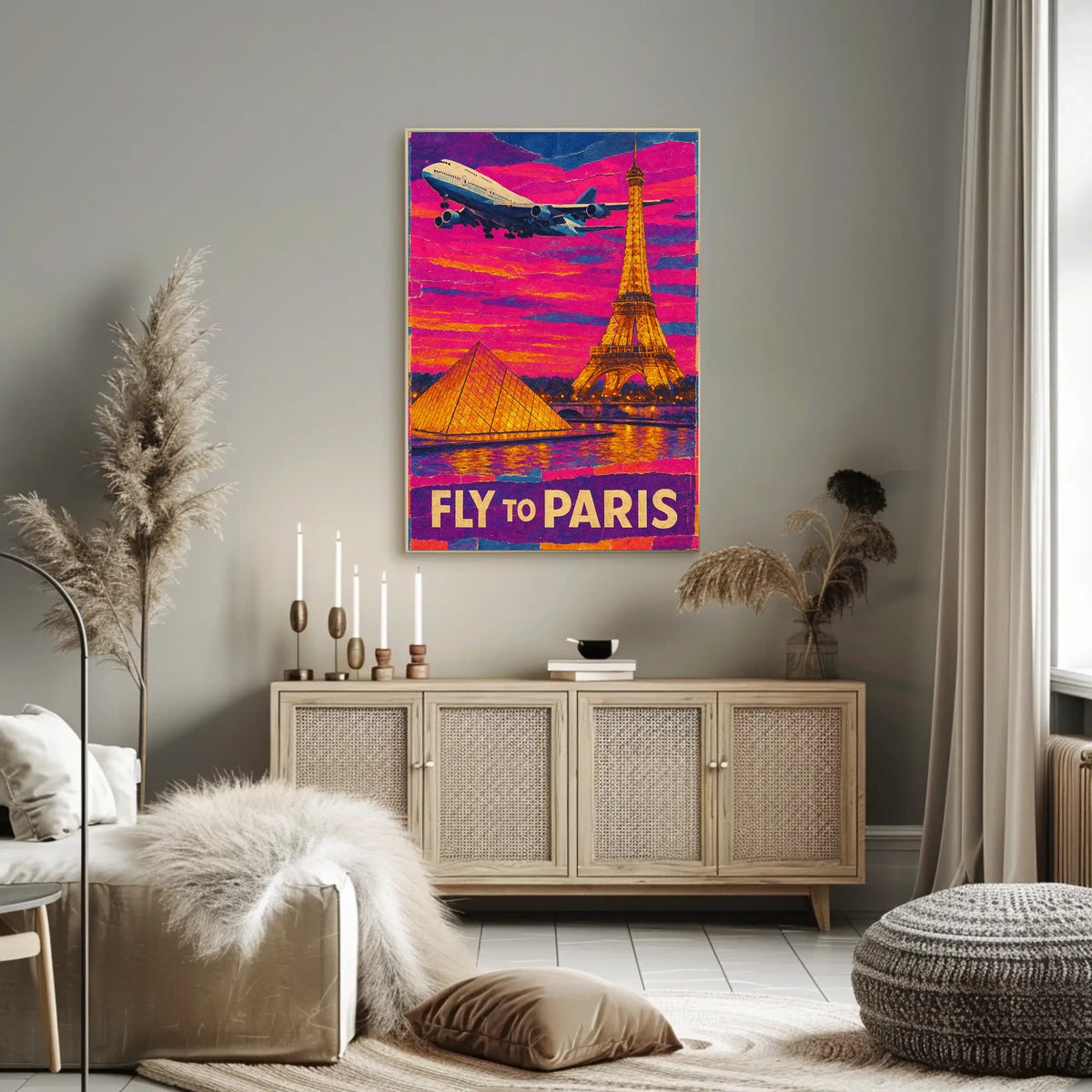 Fly To Paris Poster