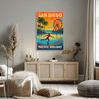 San Diego Pacific Holiday Poster