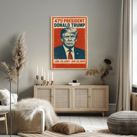 Trump Leadership Triumphant Patriotic Typography Poster