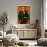 Confident Abstract Art: Modern Expressionism Poster