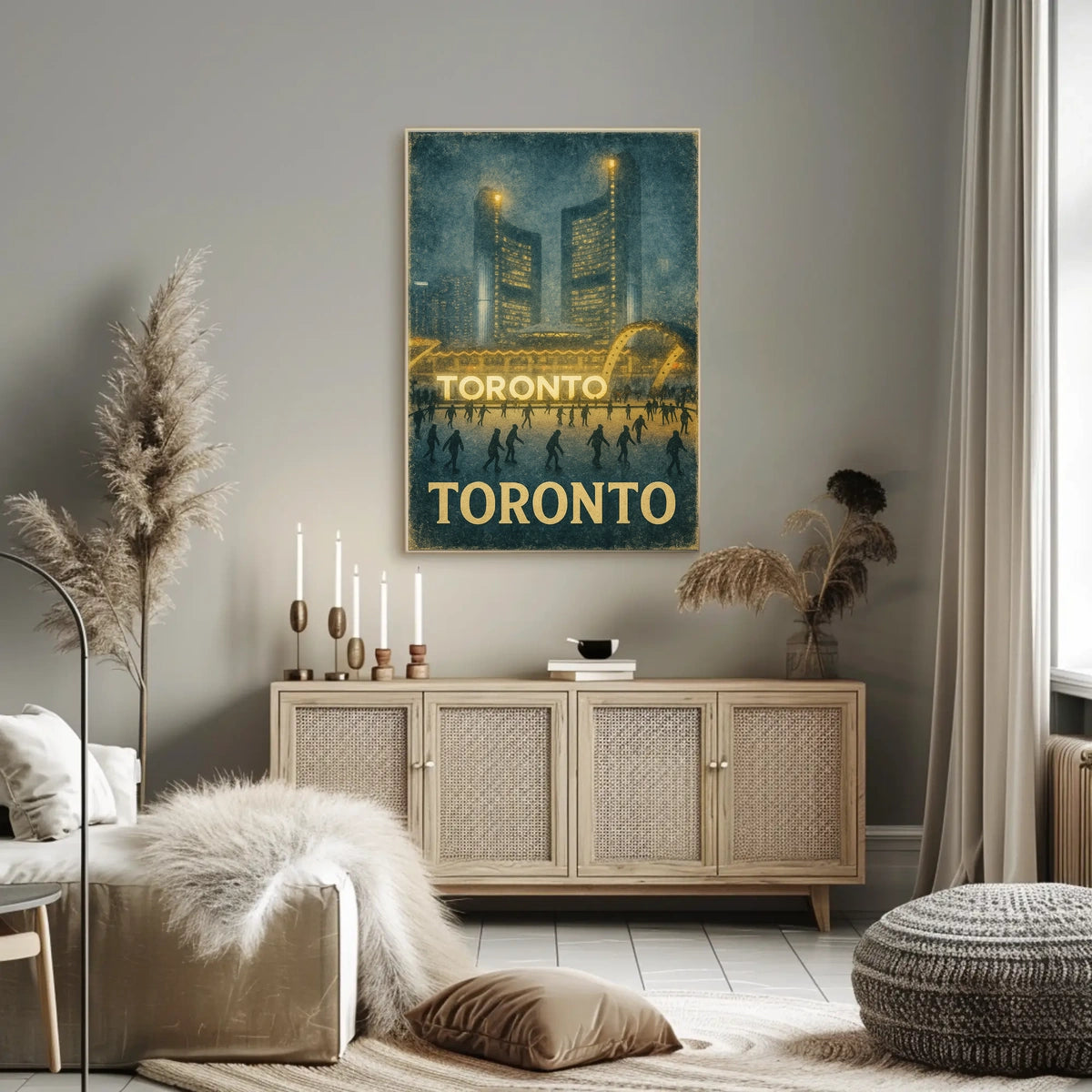 Toronto Winter Scene Poster