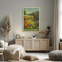 Amsterdam Bloemenmarkt Poster