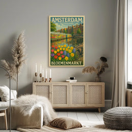Amsterdam Bloemenmarkt Poster