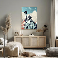 Statue of Liberty Freedom Travel Poster