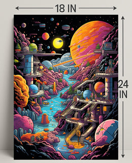 Cosmic Landscape Adventure Poster PosterGoat