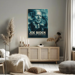 Joe Biden 46th President of the United States Double Exposure Poster