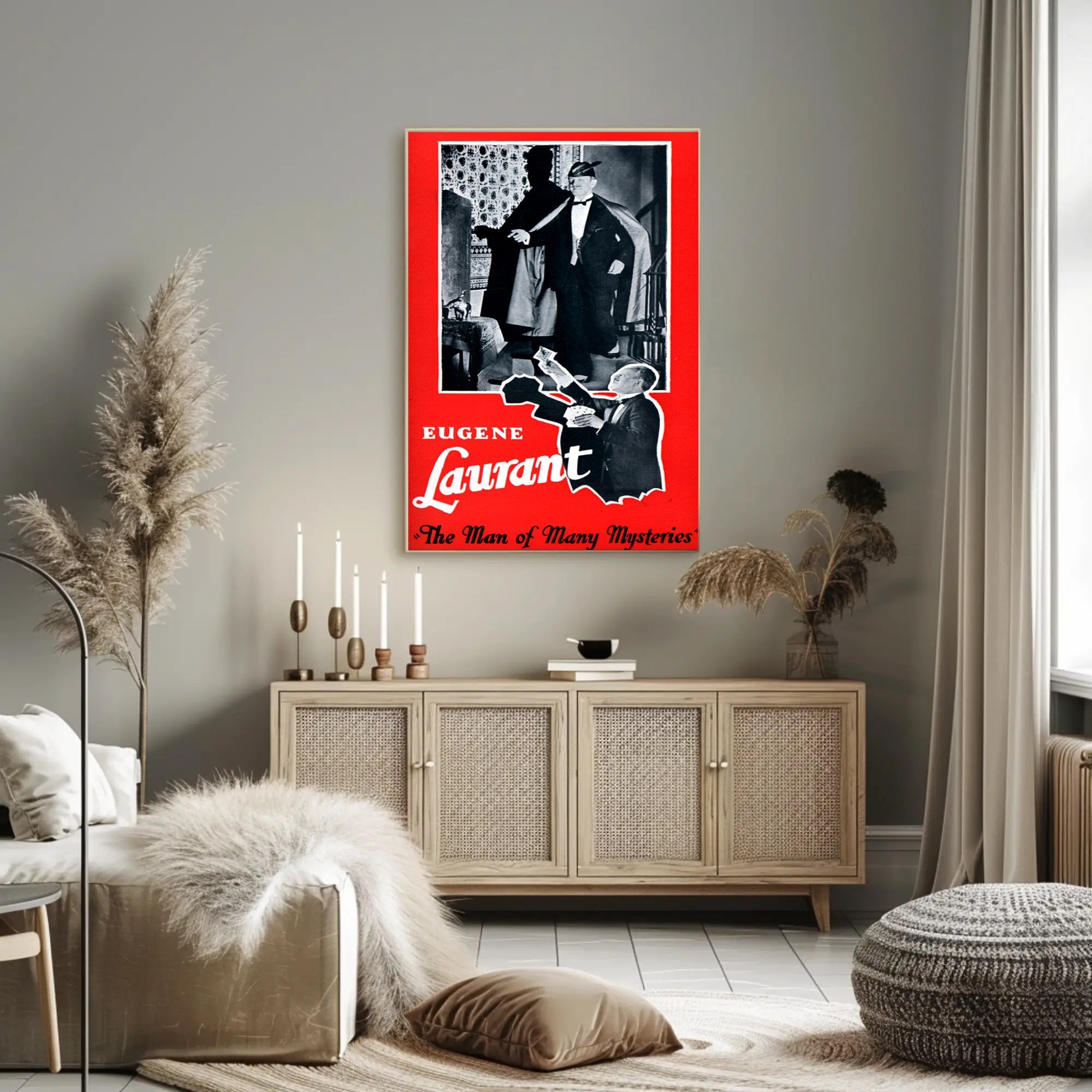 Eugene Laurant Magician Vintage Magic Show Poster Artistic Poster