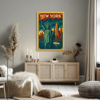 New York City Iconic Landmarks Poster