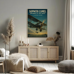 Sopwith Camel Triumph Vintage Aviation Historical or Presidential Poster