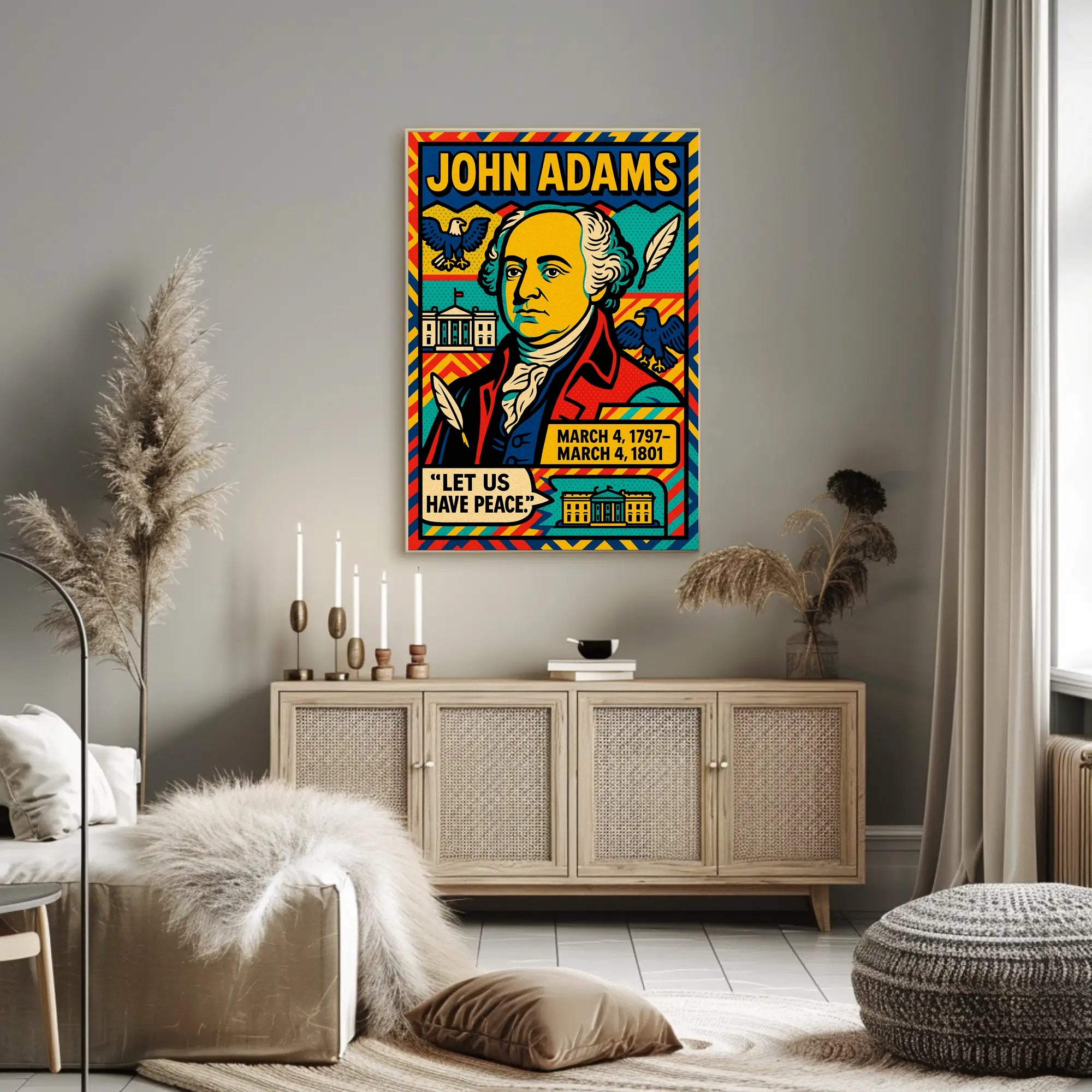John Adams 2nd President Poster PosterGoat
