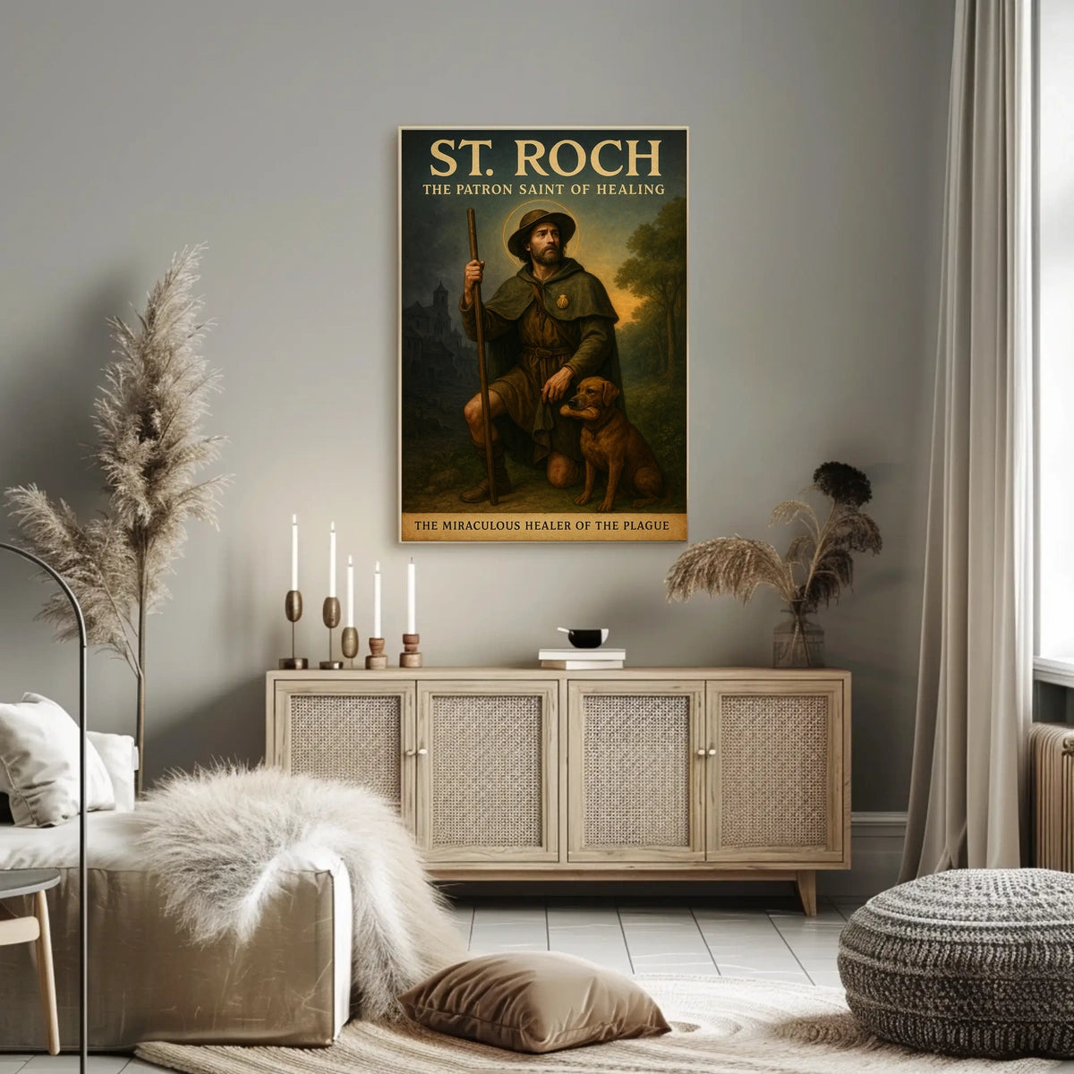 St. Roch The Patron Saint of Healing Poster