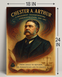 Chester A. Arthur A President Transforming Administration Poster PosterGoat