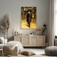 Magical Performer with Imps in Enchanted Forest Artistic Poster