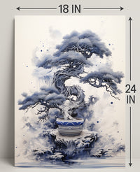 Serene Bonsai Art Poster PosterGoat