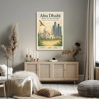 Abu Dhabi Elegance: Heritage and Futurism Travel Poster