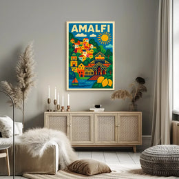 Amalfi Vibes Poster Museum Quality Coastal Decor