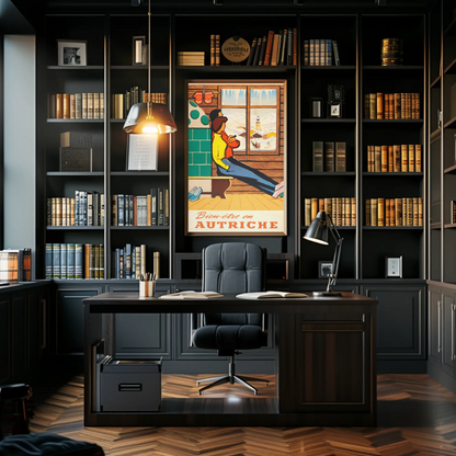 Bien-être en Autriche Vintage Poster