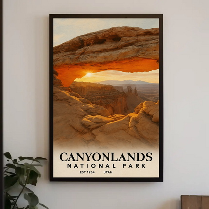 Canyonlands National Park Majestic Arch Adventure Travel Poster