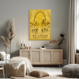 St. Louis Arch Of Light Poster