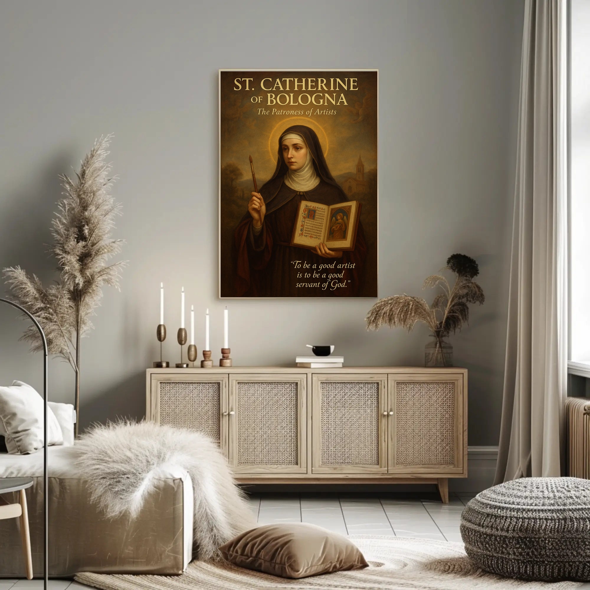 St. Catherine Of Bologna The Patroness Poster