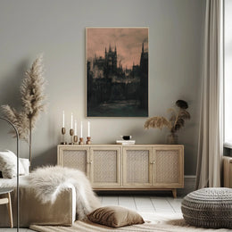 Industrial Cityscape During the Industrial Revolution Urban Cityscape PosterGoat