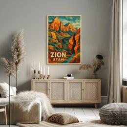 Zion National Park Poster