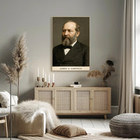 James A. Garfield Presidential Historical Poster