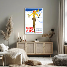 Puente del Inca Winter Sports Poster PosterGoat